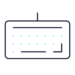 typing on keyboard animation